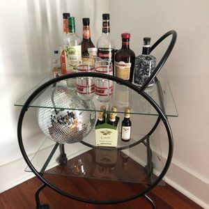 Set of Vintage 1985 "Tiffany Style" Stained Glass Coca-Cola Drinking Glasses